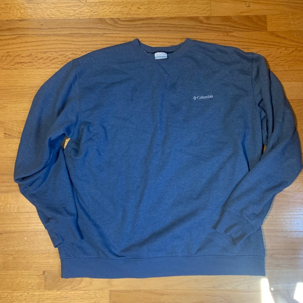 Columbia Men's 2XL Hart Mountain 2 Crewneck Sweatshirt Blue Big Tall